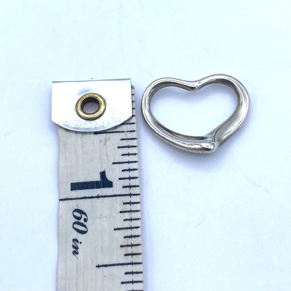 Tiffany & Co Sterling Sliver Elsa Peretti Open Heart Pendant - Picture 5 of 7